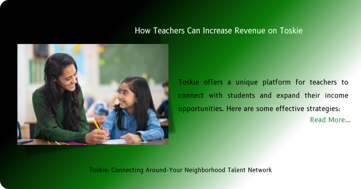 Toskie helps teachers boost income by offering specialized tutoring, creating online courses, providing flexible schedules, and leveraging platform features to connect with students.